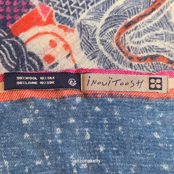 Inouitoosh Inuit Wool Silk Scarf - Picture 8 of 11